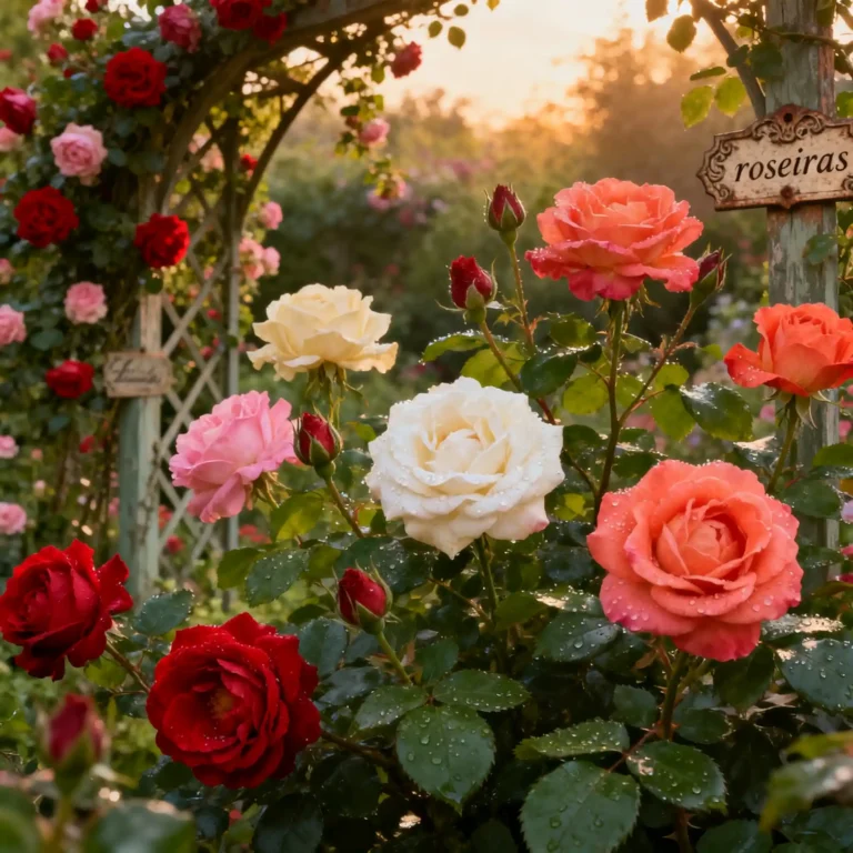 Roseiras Ornamentais de Jardim com Flores Perfumadas 