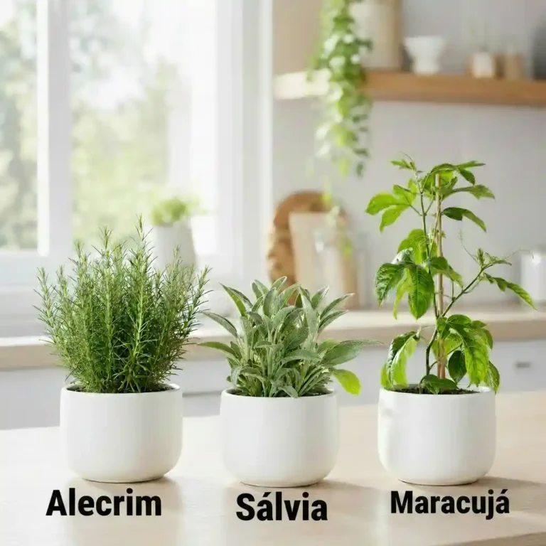 Alecrim , Maracujá e Sálvia Plantas com Variedades Aromáticas e Frutíferas para Jardinagem em Casa