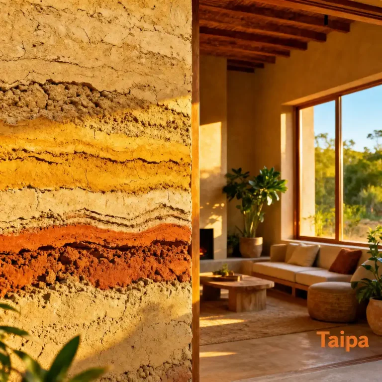 Taipa Tradicional na Construção Natural de Terra Crua
