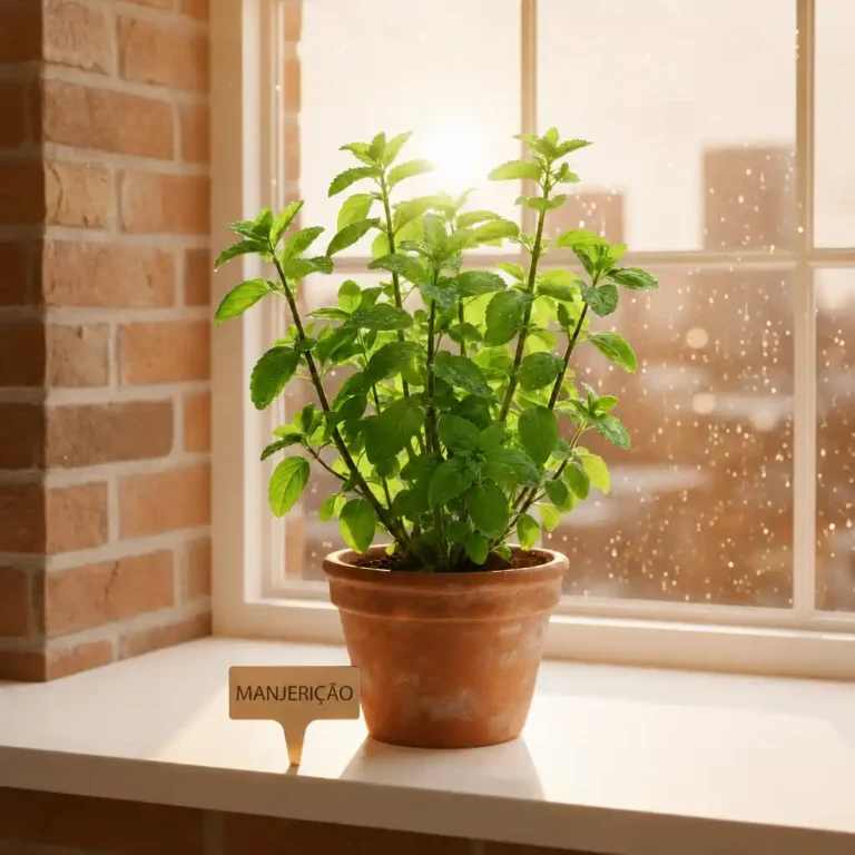 Manjericão como Erva Aromática com Folhas Perfumadas para Cultivar em Vasos e Decorar a Casa